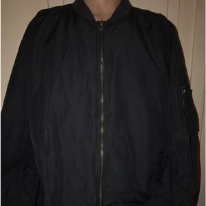 Gap Y2K Black Flight/Bomber Jacket